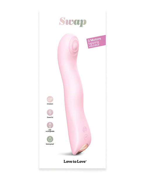 Love To Love Swap Tapping Vibrator Baby Pink