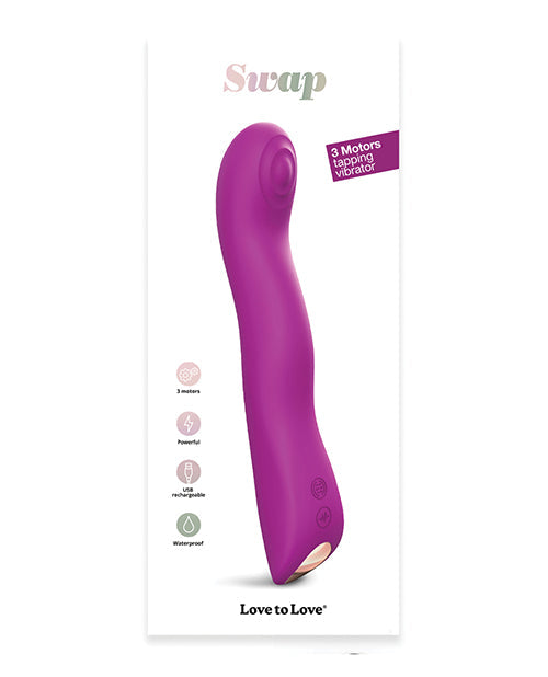 Love To Love Swap Tapping Vibrator Sweet Orchid