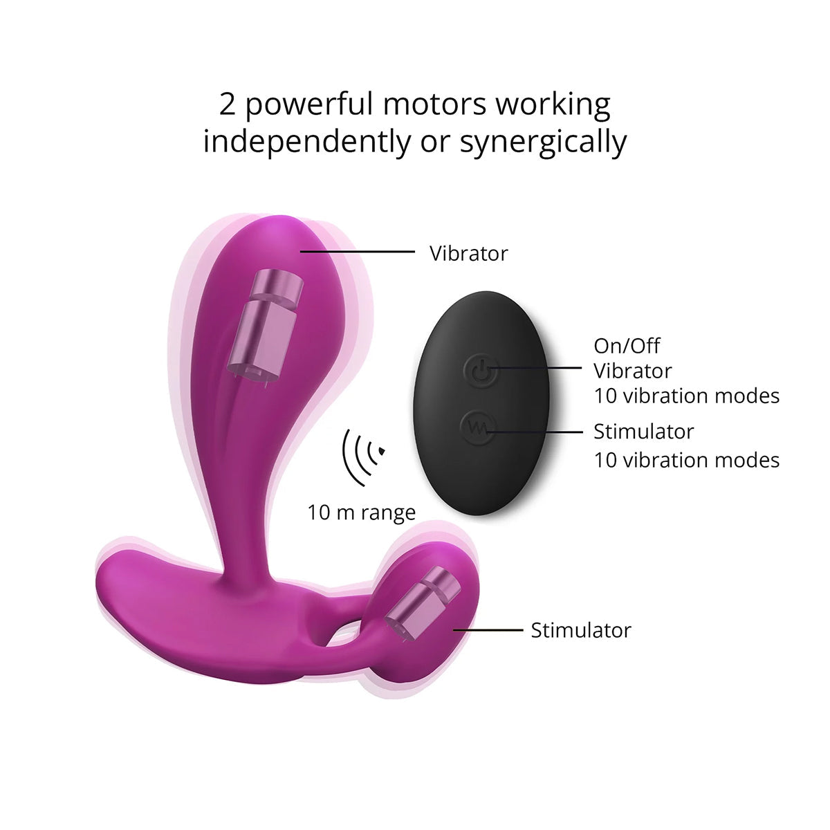 Love to Love Witty G &amp; P-Spot Vibrator - Sweet Orchid