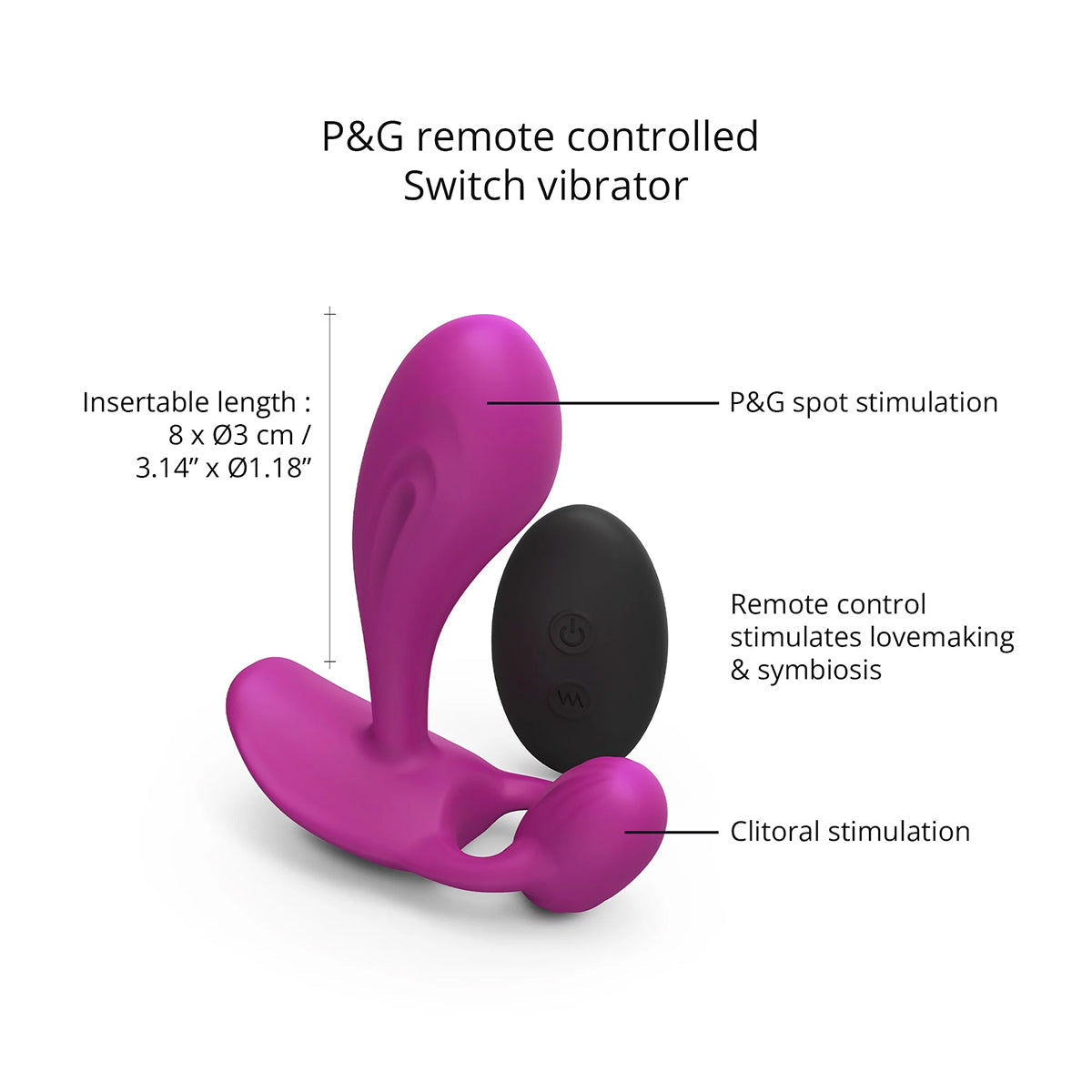 Love to Love Witty G &amp; P-Spot Vibrator - Sweet Orchid