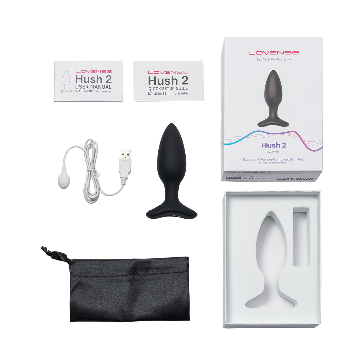 LOVENSE Hush 2 Butt Plug - Black