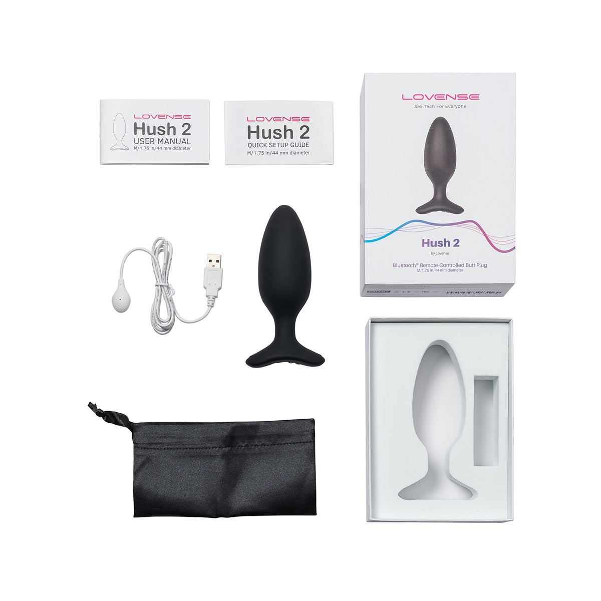 LOVENSE Hush 2 Butt Plug - Black