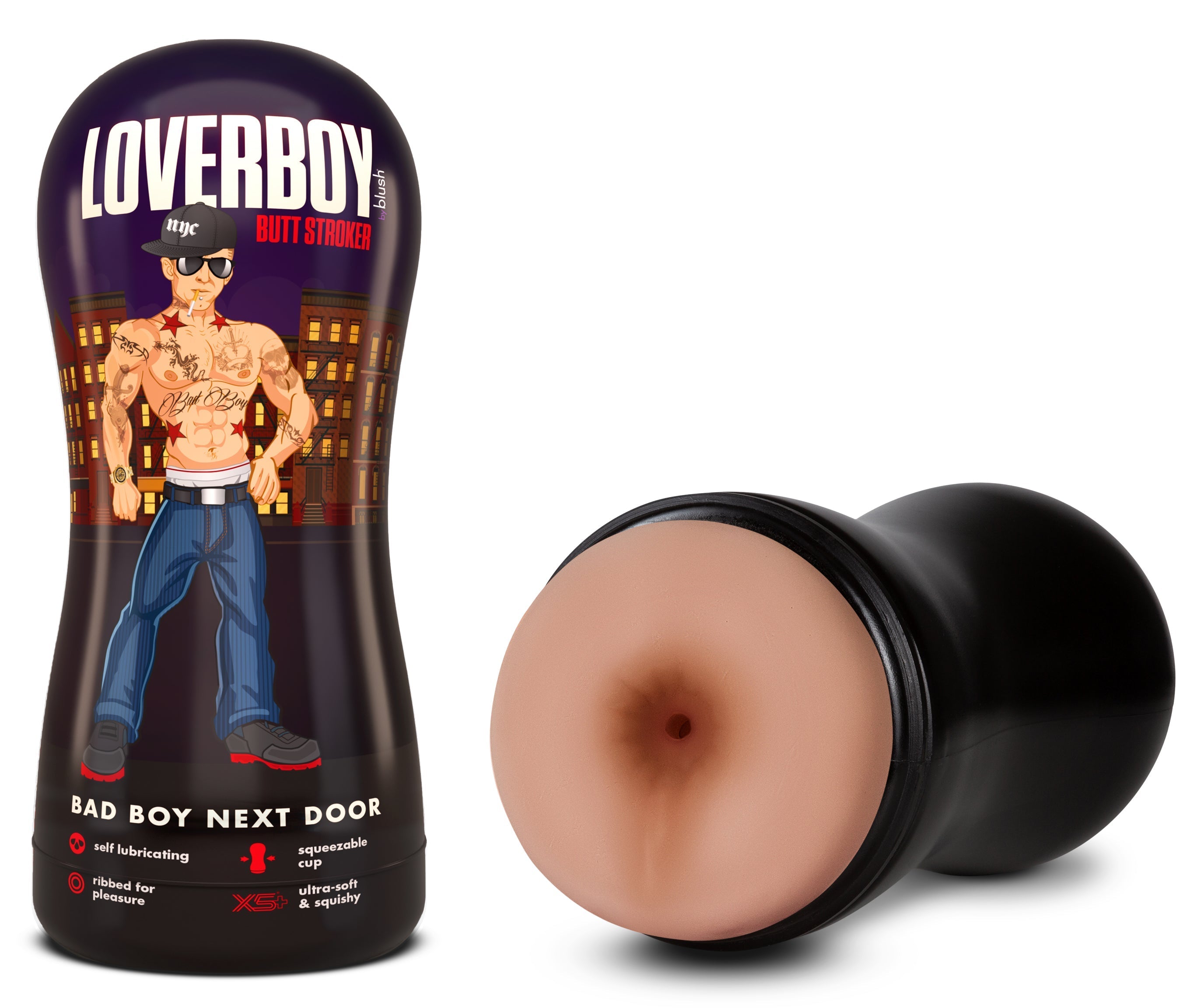 Loverboy - - Self Lubricating Stroker Beige / Bad Boy Next Door