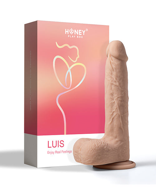 Luis App Controlled Realistic 8.5" Thrusting Fantasy Dildo Vibrator W/clit Licker - Ivory