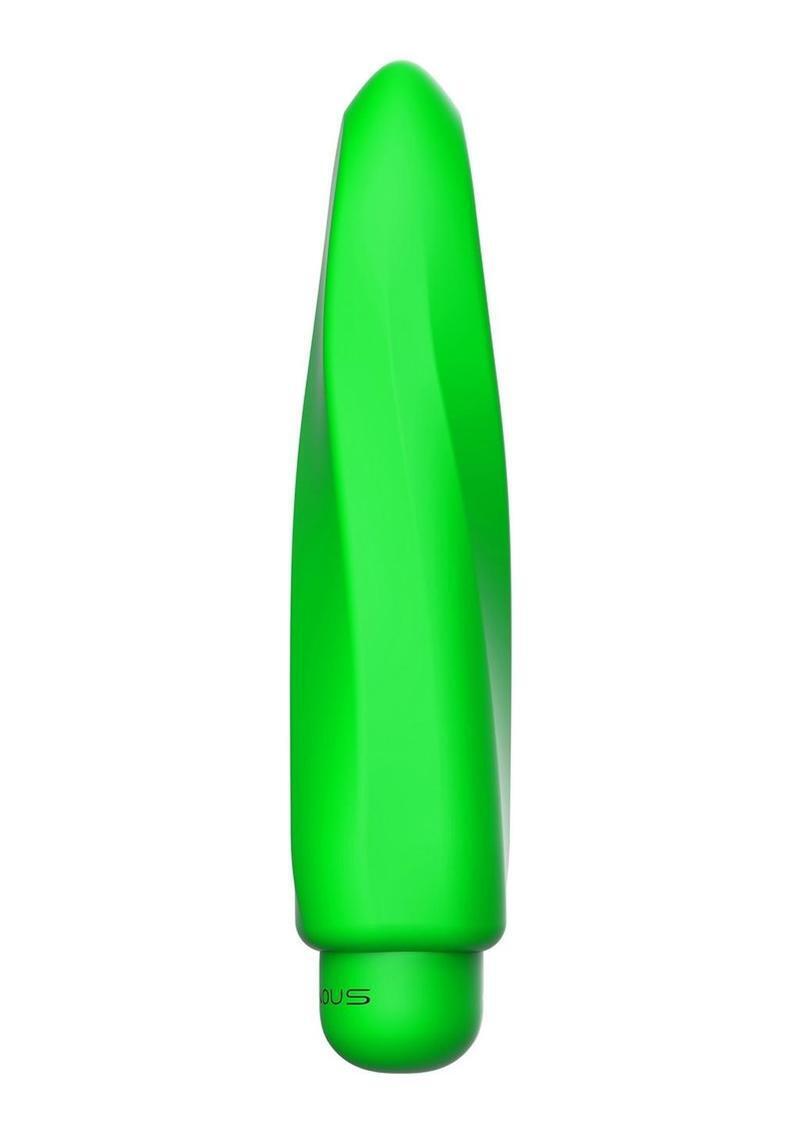Luminous Myra Bullet Vibrator boost w/ Silicone Sleeve-Green