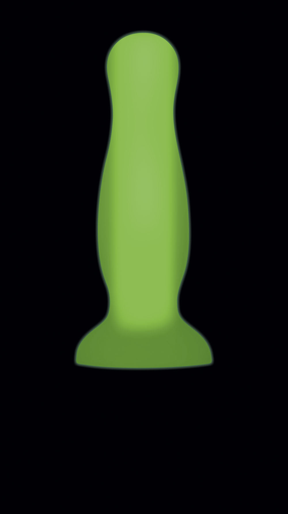 Luminous Plug Large Glow-in-the-dark Anal Vibrator - Green Green / Large