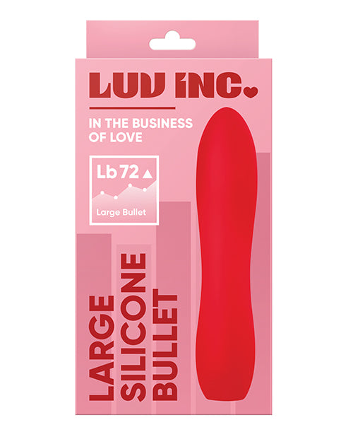 Luv Inc. Large Premium Silicone Bullet Red