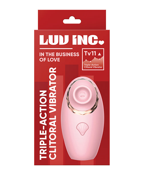 Luv Inc. Triple - Action Clitoral Vibrator Pink