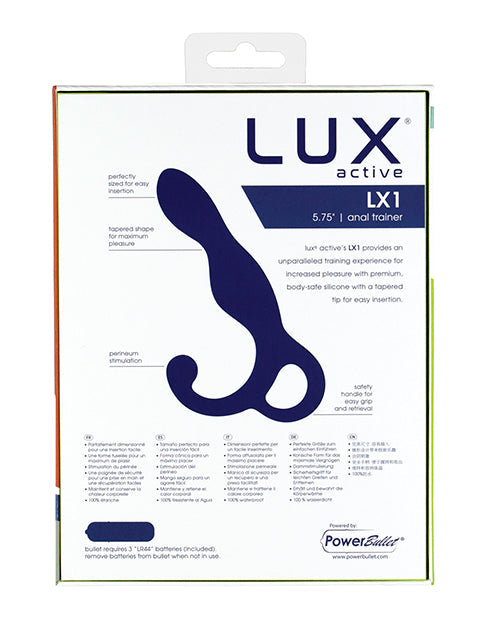 Lux Active Lx1 5.75" Silicone Anal Trainer - Dark Blue