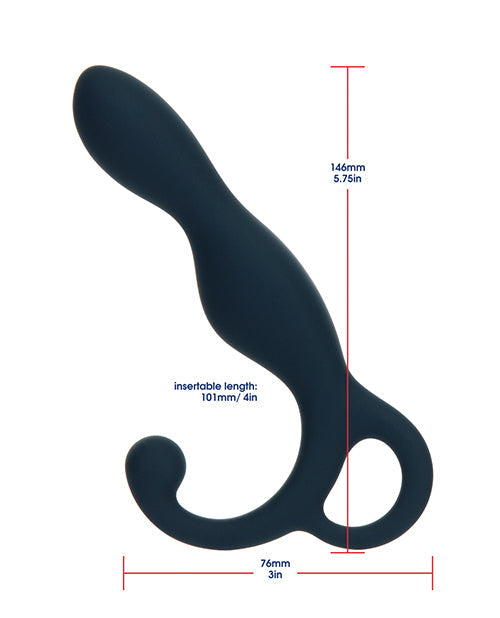 Lux Active Lx1 5.75" Silicone Anal Trainer - Dark Blue