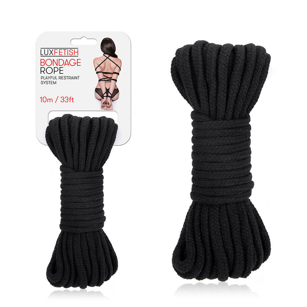 Lux Fetish Bondage Rope - Black