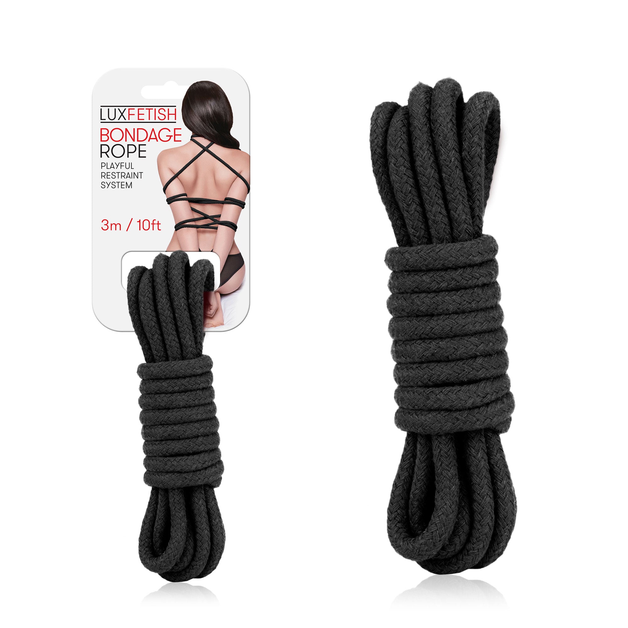 Lux Fetish Bondage Rope - Black