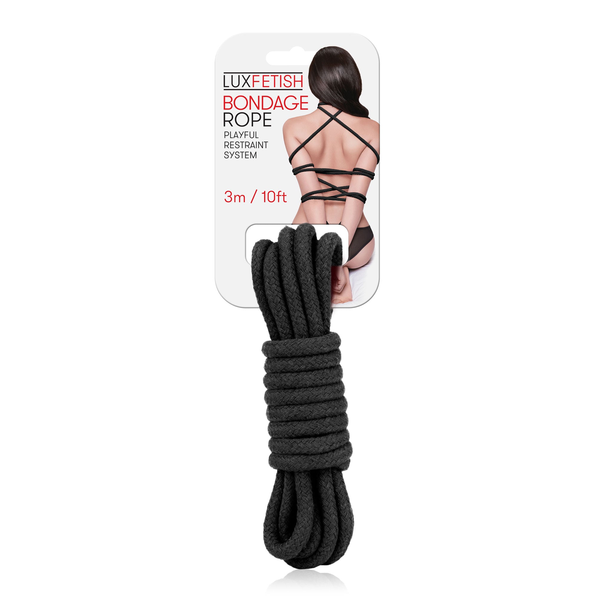 Lux Fetish Bondage Rope - Black