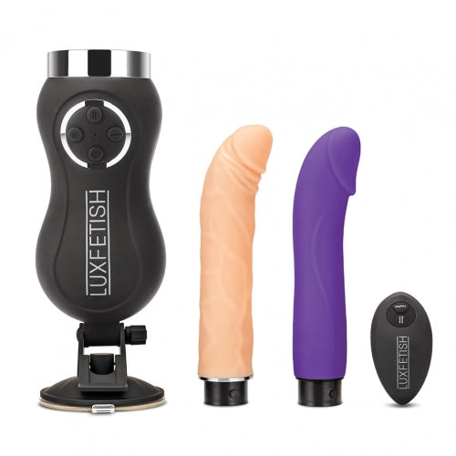 Lux Fetish Rechargeable Thrusting Compact Sex Machine W/remote