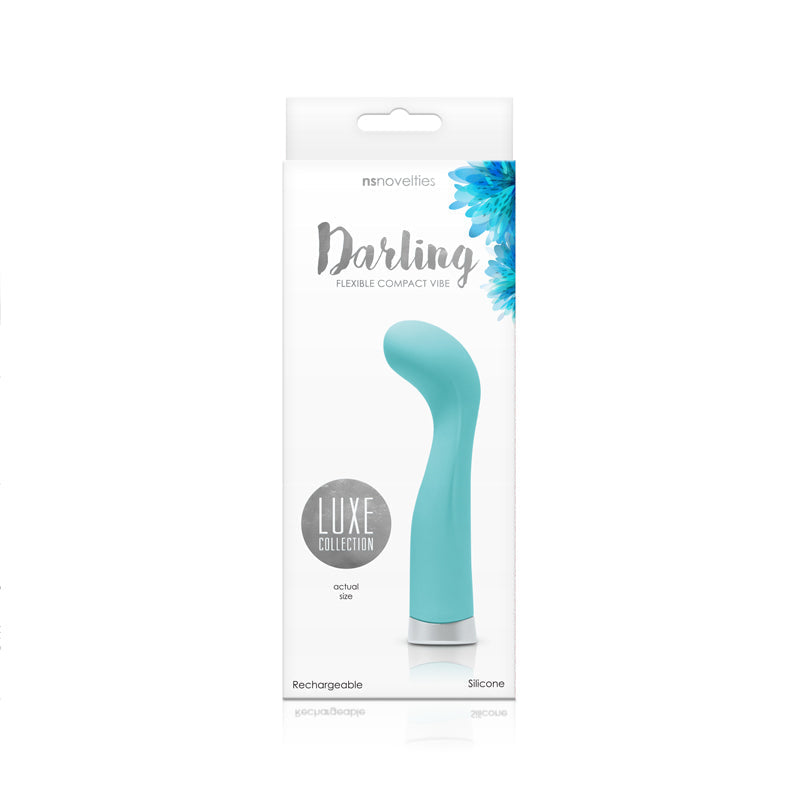 Luxe Darling Turquoise Slim Vibrator - NS Novelties