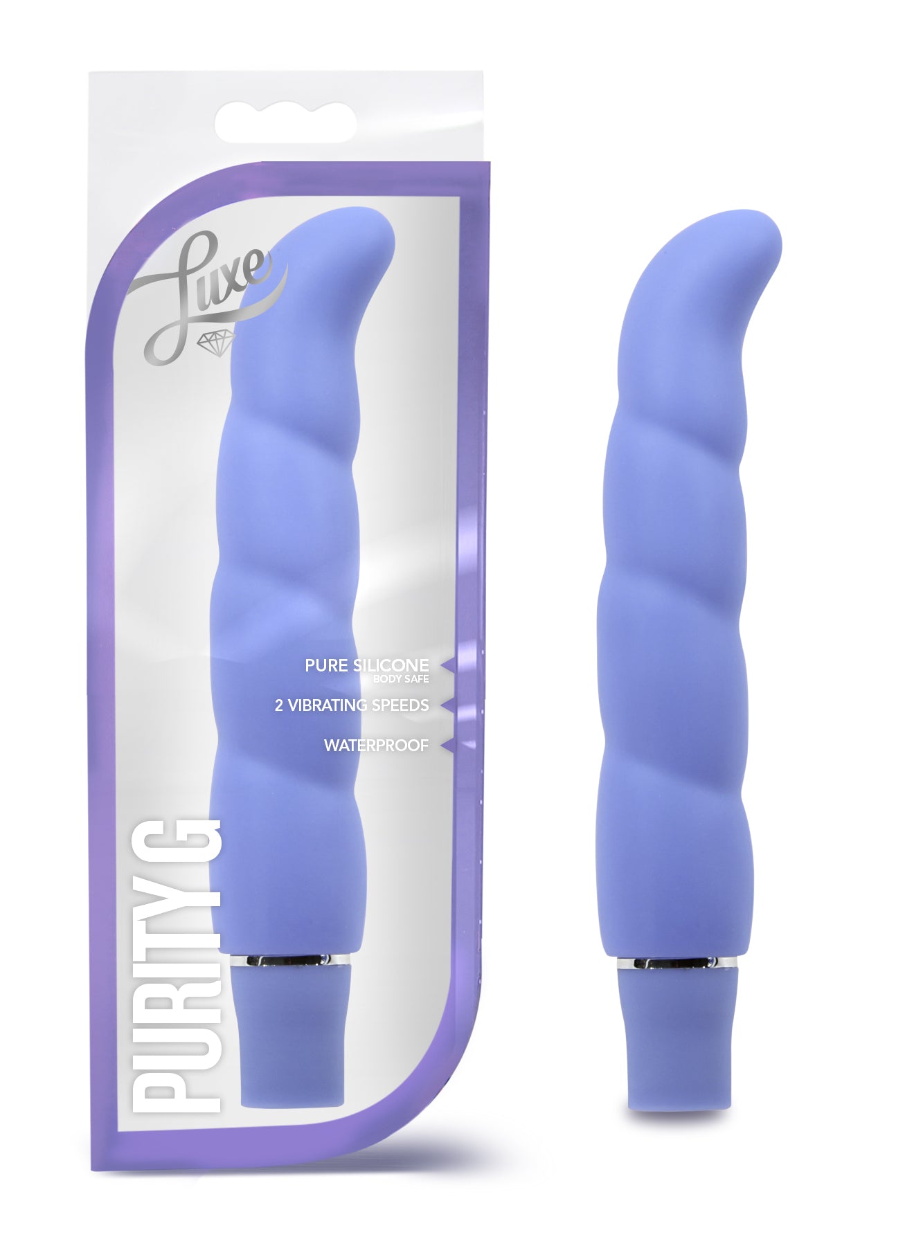 Luxe Purity G - G-Spot Vibrator by Blush Novelties Periwinkle