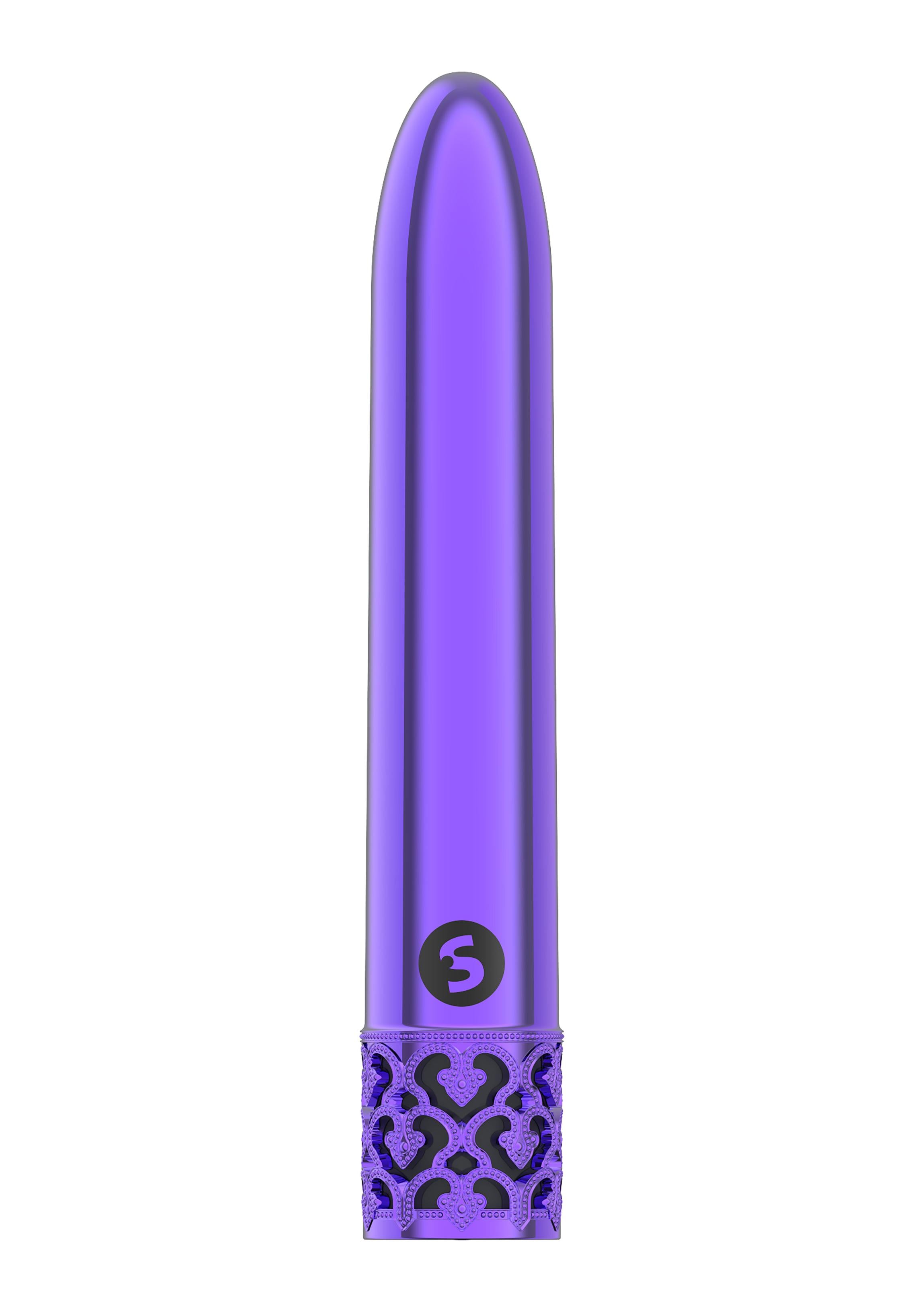 Luxurious Shiny - Rechargeable Abs Bullet - Purple