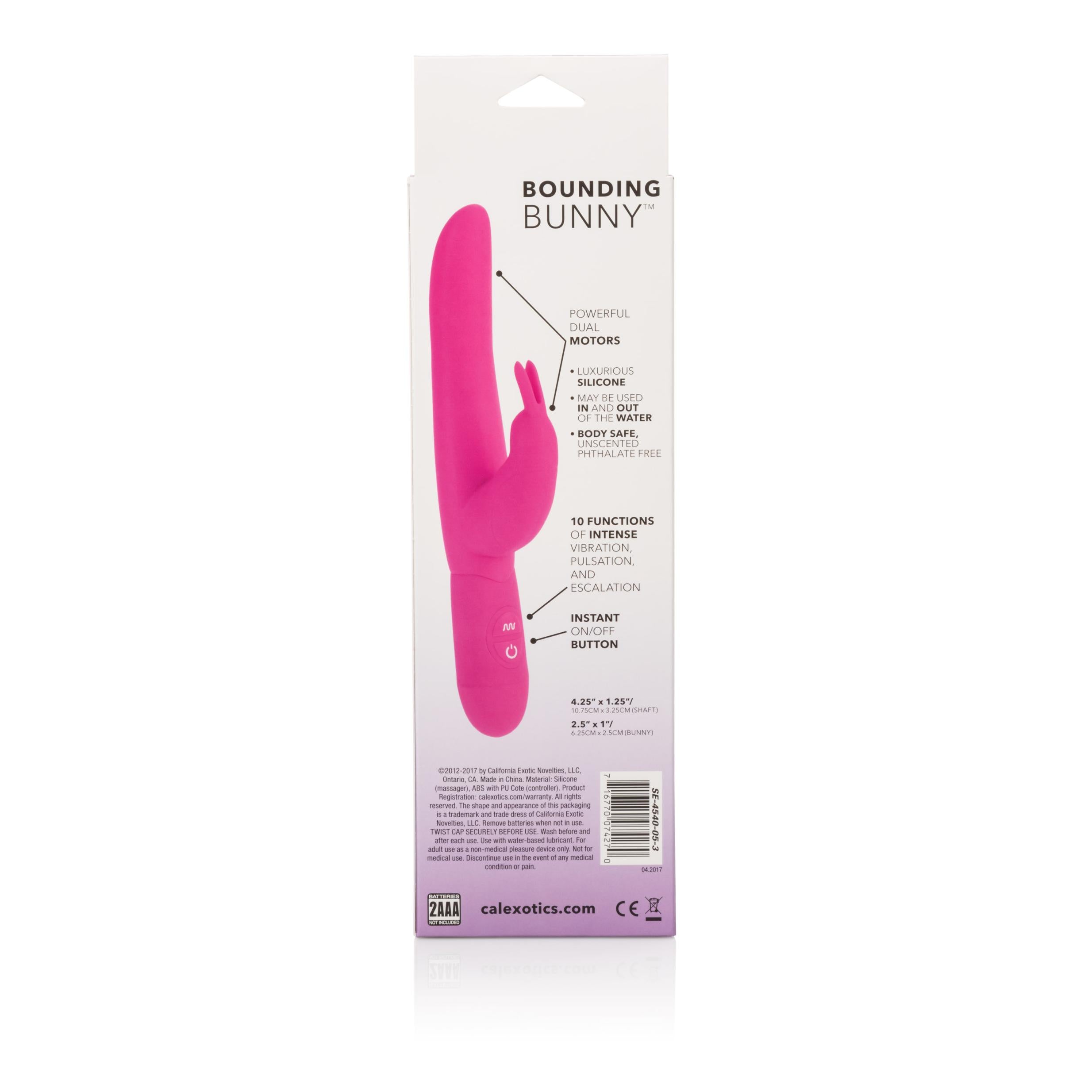 Luxurious Silicone Rabbit Vibrator - CalExotics Pink