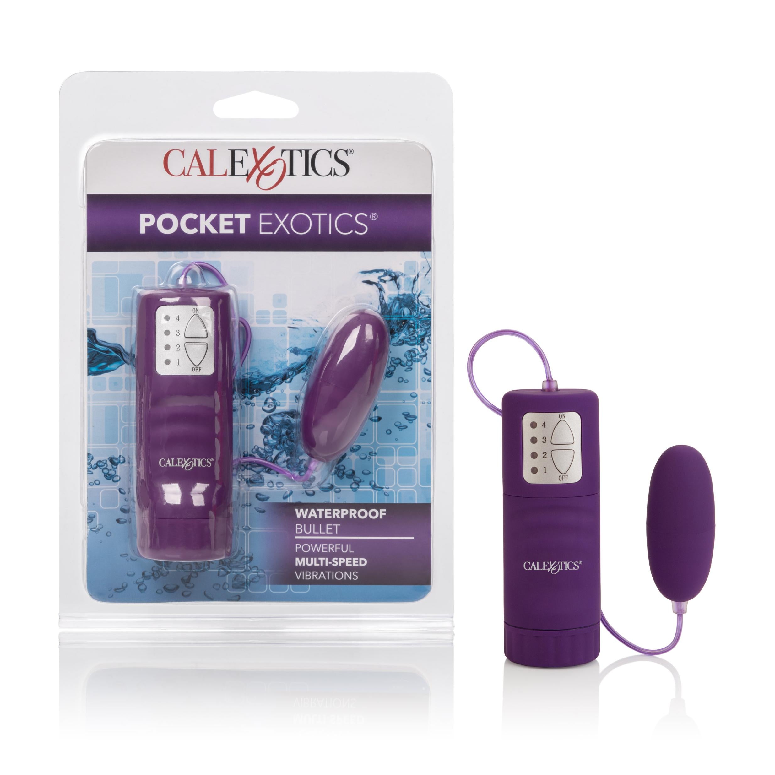 Luxurious Velvet-Cote Controllers Waterproof Bullet - Purple