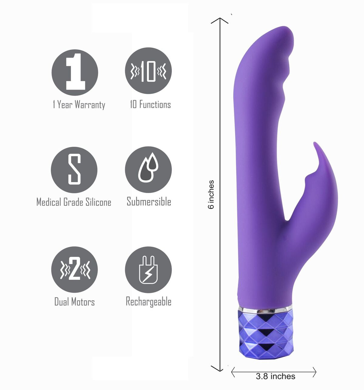 Maia Toys Hailey Silicone Rabbit Vibrator