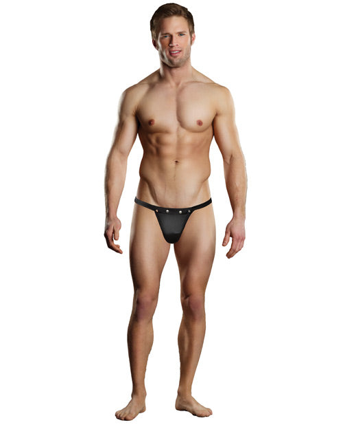 Male Power Bong Thong Black / L/xl