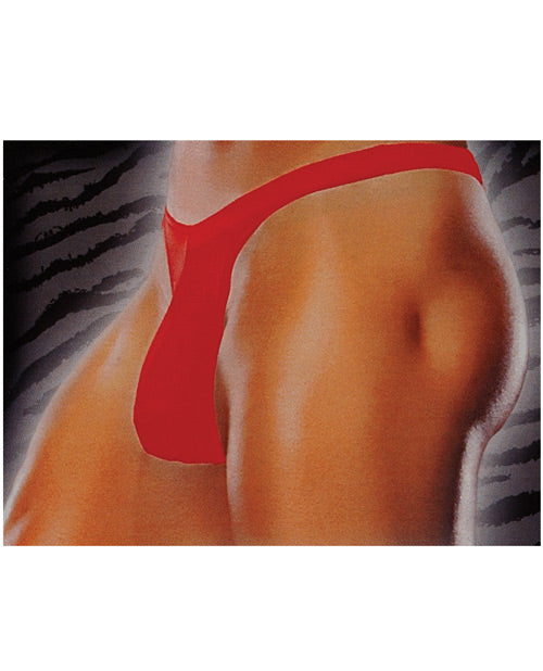 Male Power Bong Thong Red / L/xl