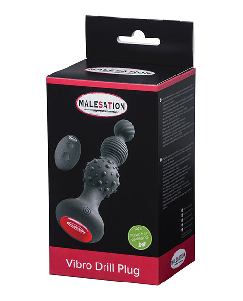 Malesation Vibro Drill Plug - Black