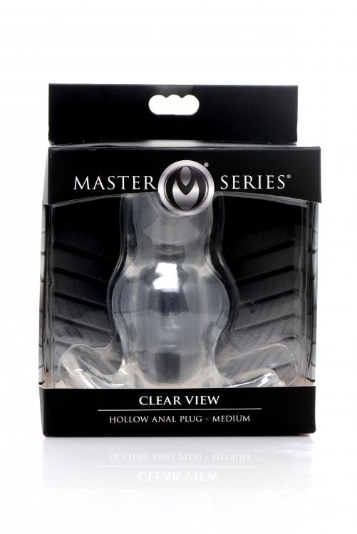 Master Series Clear View Hollow Anal Plug