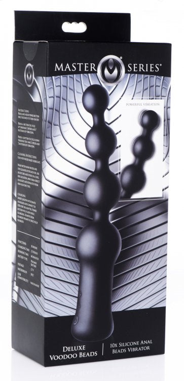 Master Series Deluxe Voodo Beads 10x Anal Beads Vibrator