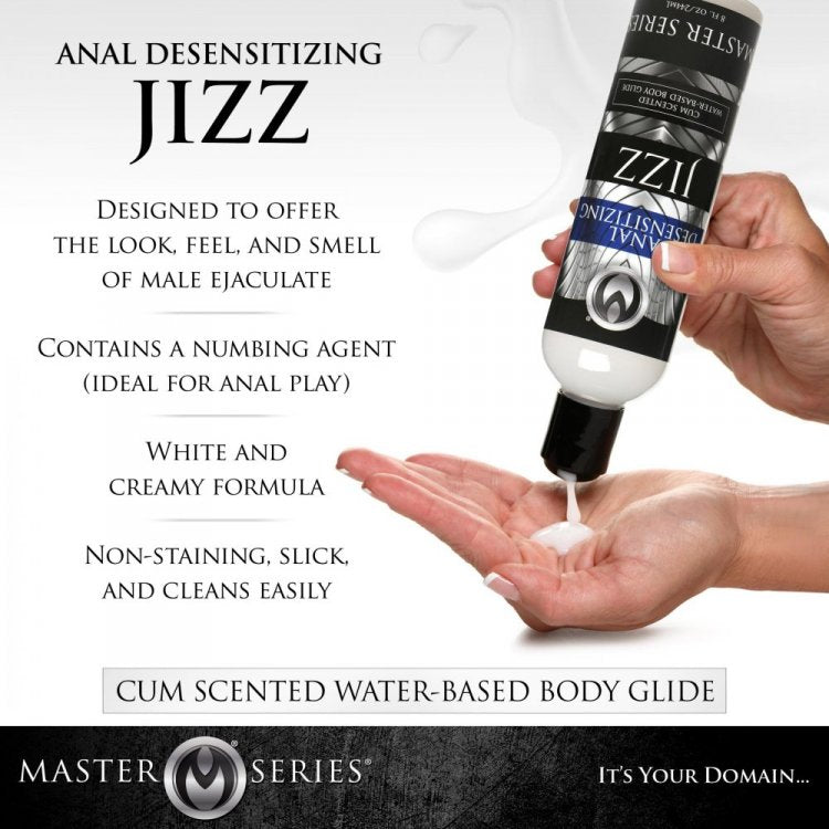 Master Series Jizz Anal Desensitizing Lube 8oz (out Oct)