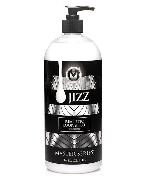 Master Series Jizz Unscented Water-Based Body  Glide - 16 Oz 34oz