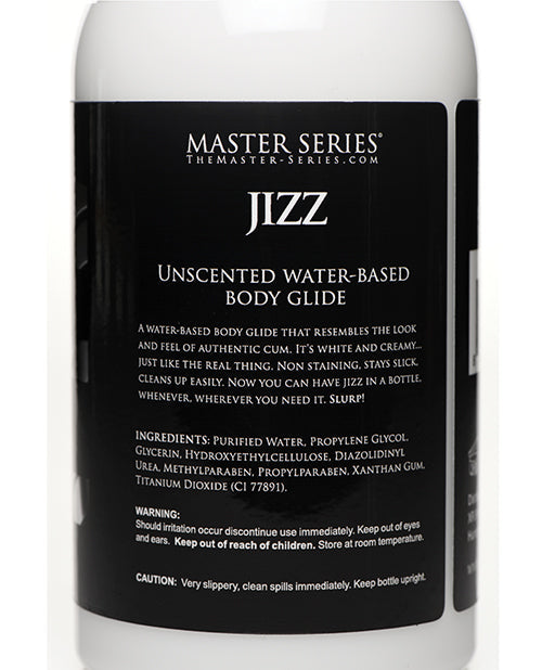 Master Series Jizz Unscented Water-Based Body  Glide - 16 Oz