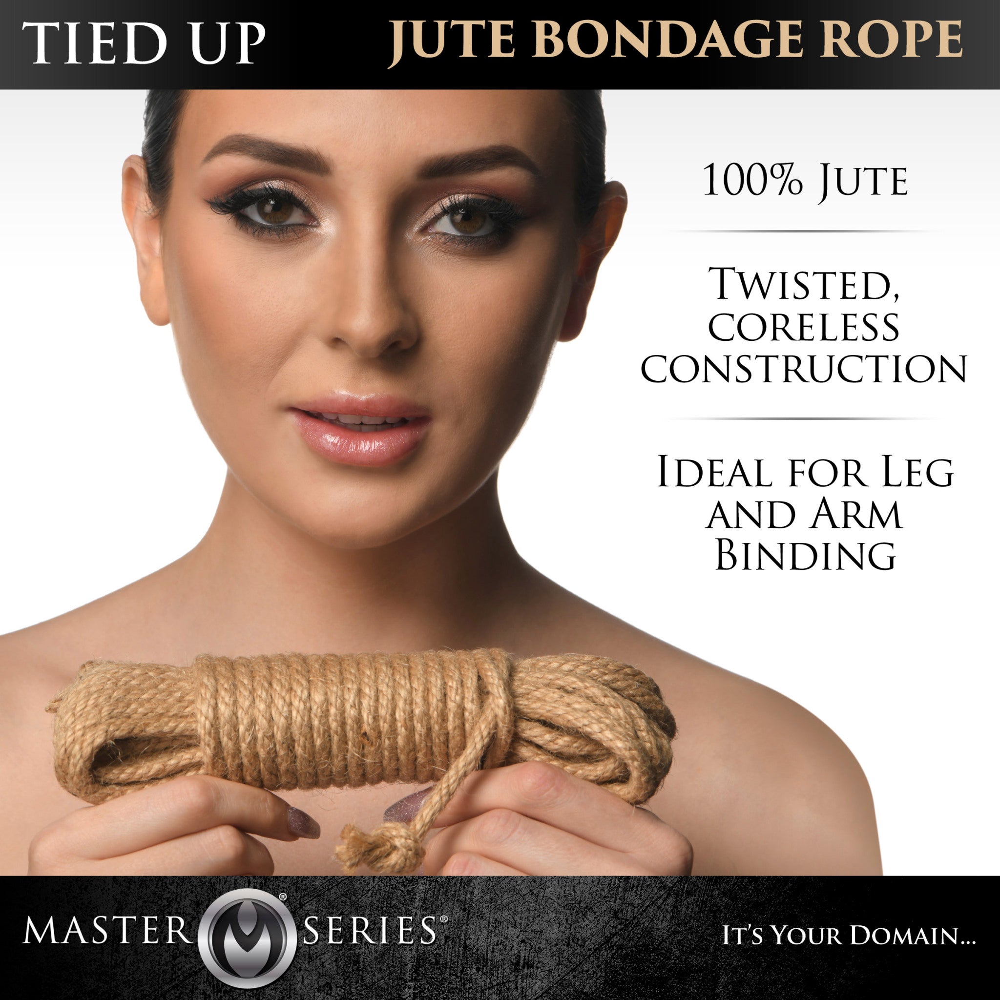 Master Series Tied Up 25ft Jute Bondage Rope