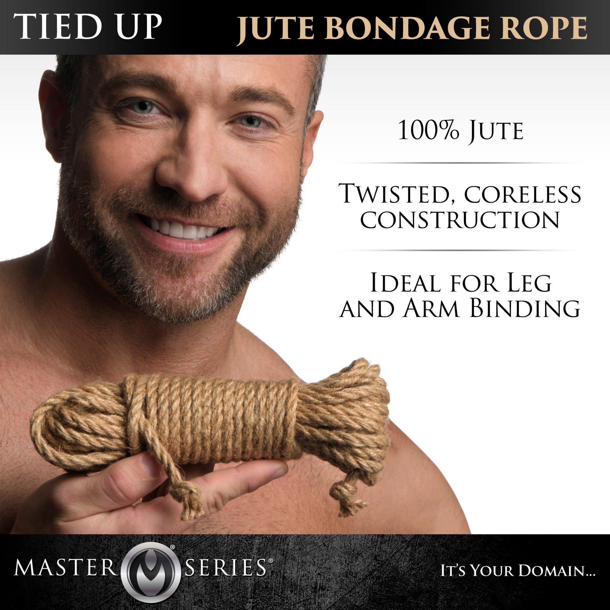 Master Series Tied Up 50ft Jute Bondage Rope