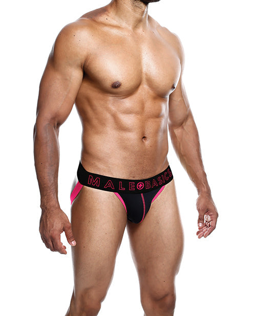 Men's Male Basics Neon Jockstrap Coral