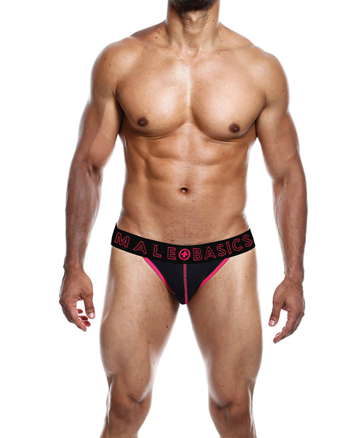 Men's Male Basics Neon Jockstrap Coral