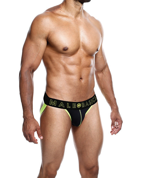 Men's Male Basics Neon Jockstrap Neon Yellow