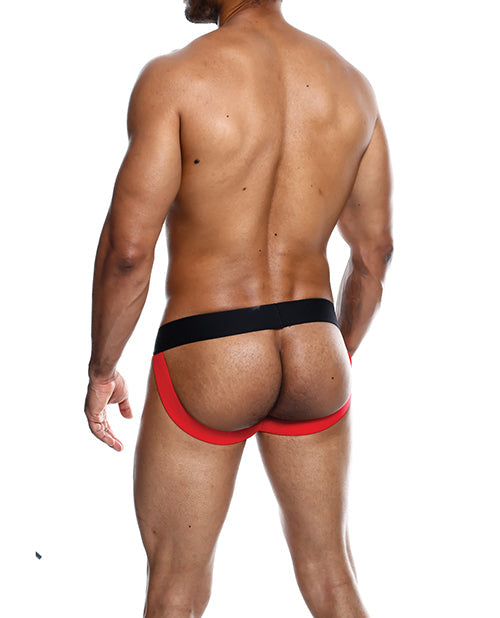 Men's Male Basics Neon Jockstrap Red