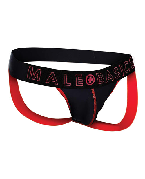 Men's Male Basics Neon Jockstrap Red