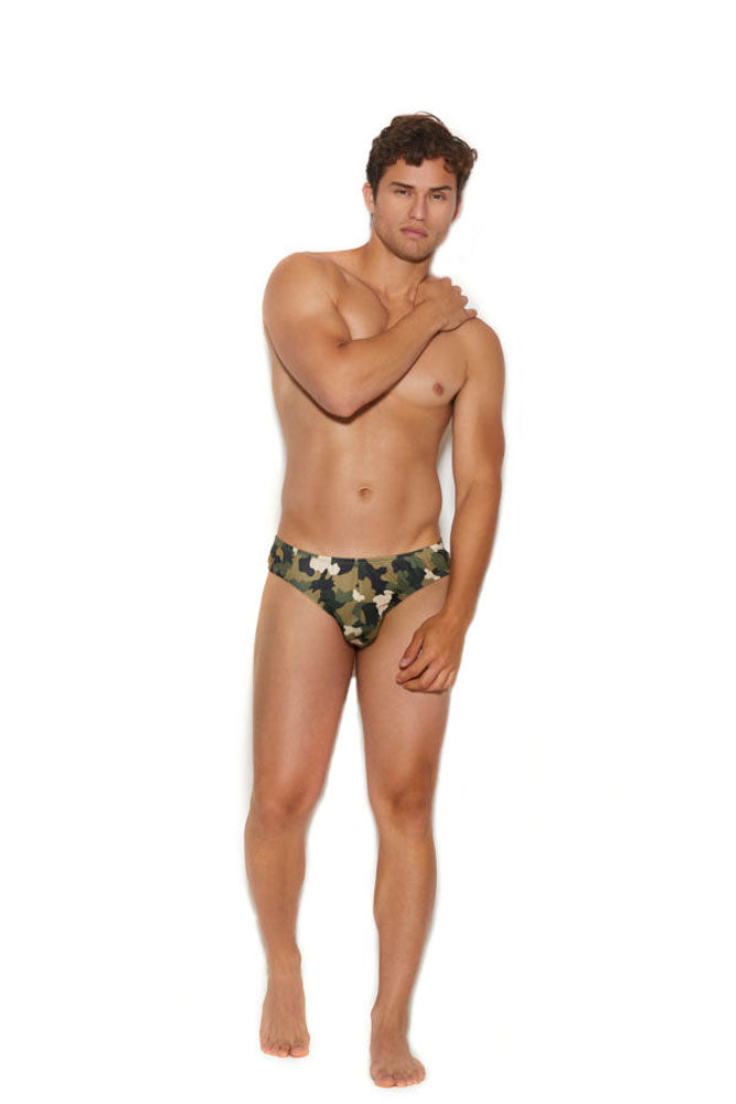 Men's Thong Back Brief Large/Extra Large / Camouflage