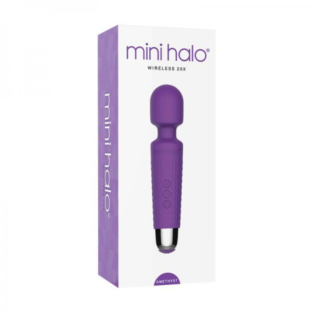 Mini Halo Amethyst Wand Rechargeable