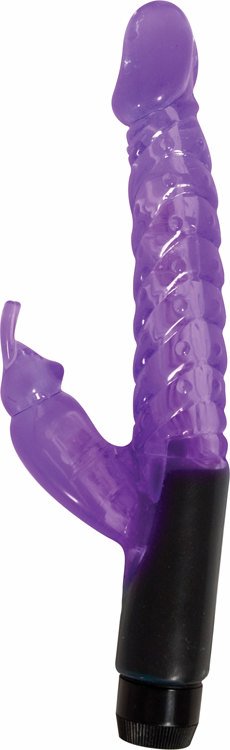 Mini Rabbit Vibrator Vibro Wand Purple Jelly Purple