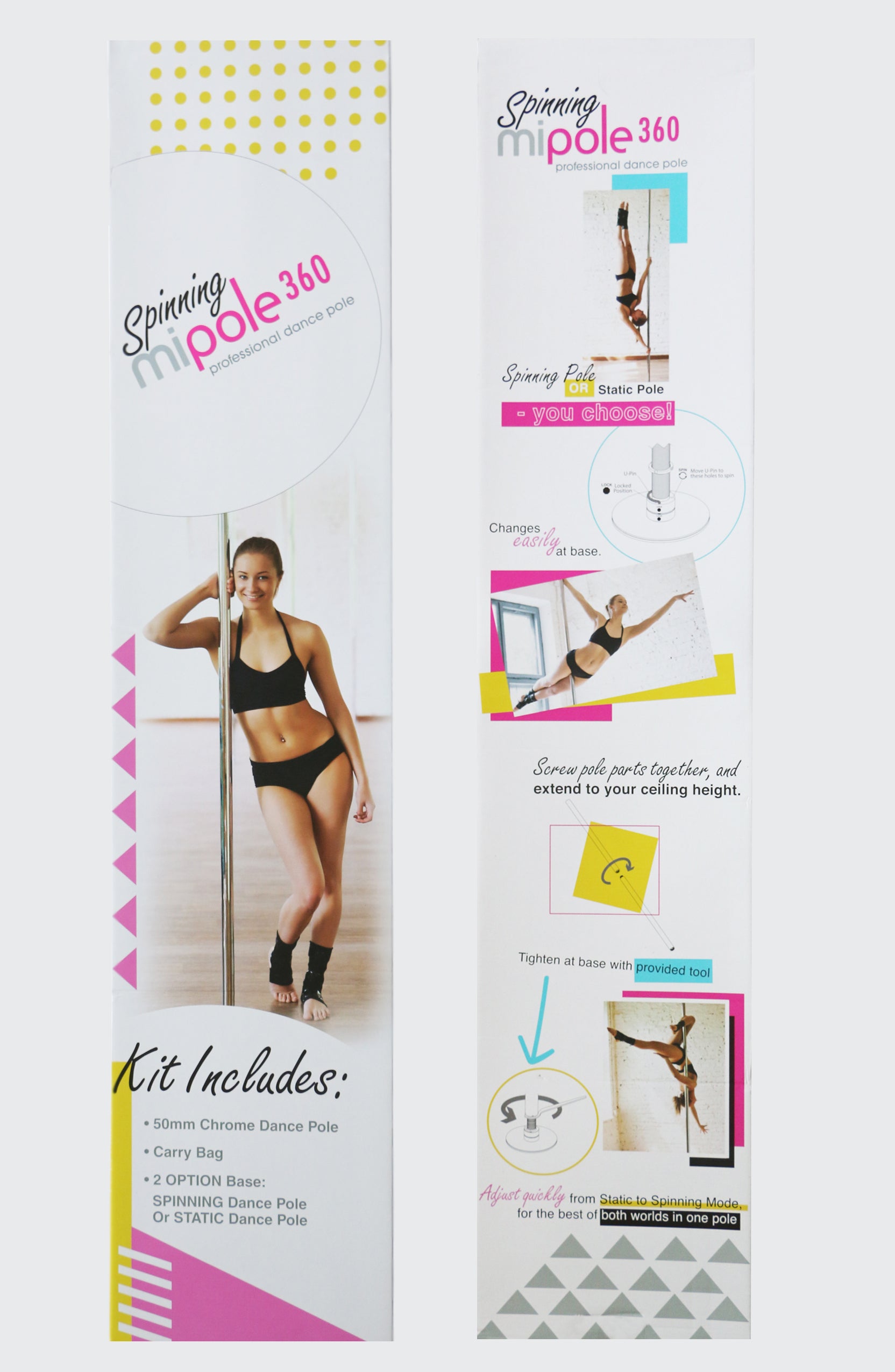 Mipole 360 Spinning Professional Dance Pole