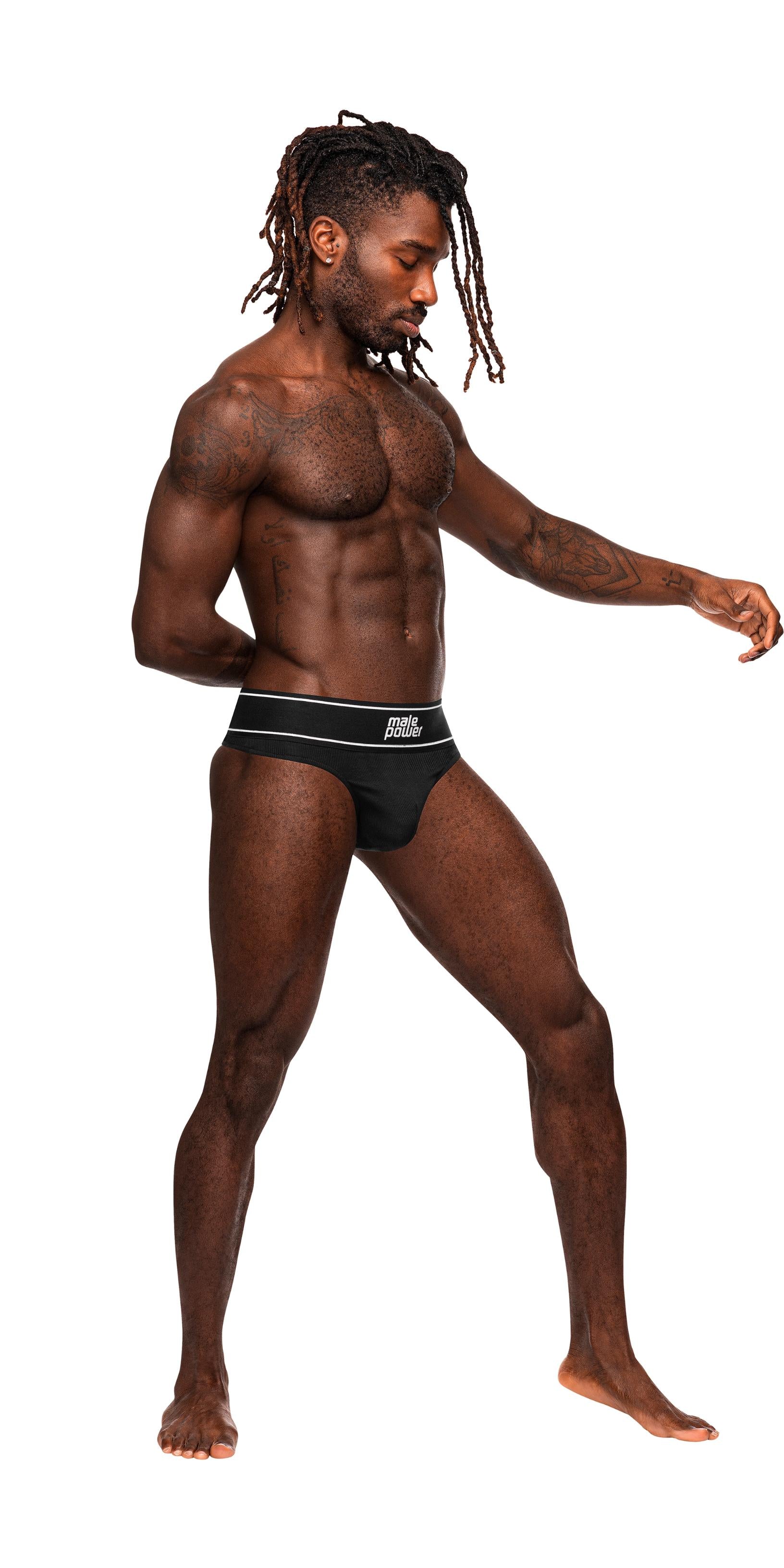 Modal Rib Bong Thong - Black X-Large