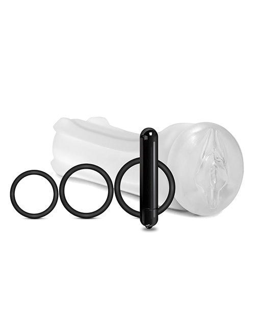 Mstr B8 Squeeze Vibrating Pussy Pack - Kit Of 5 Clear