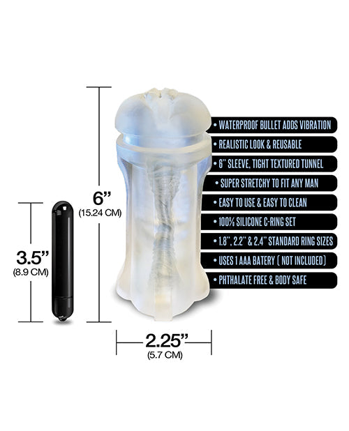 Mstr B8 Squeeze Vibrating Pussy Pack - Kit Of 5 Clear