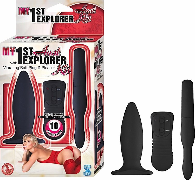 My 1st Anal Explorer Vibrating Butt Plug and Pleaser Kit