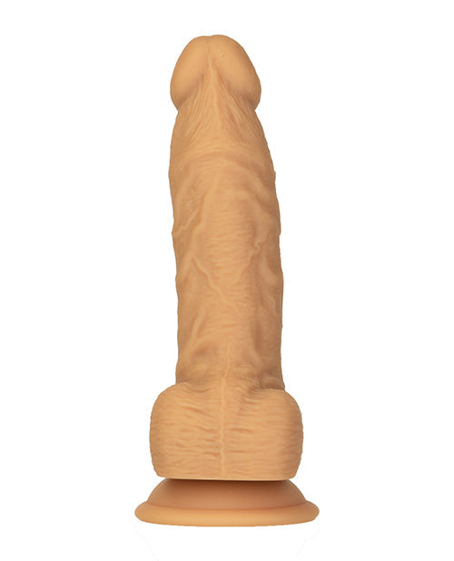 Naked Addiction 8" Dual Density Silicone Dildo - Caramel