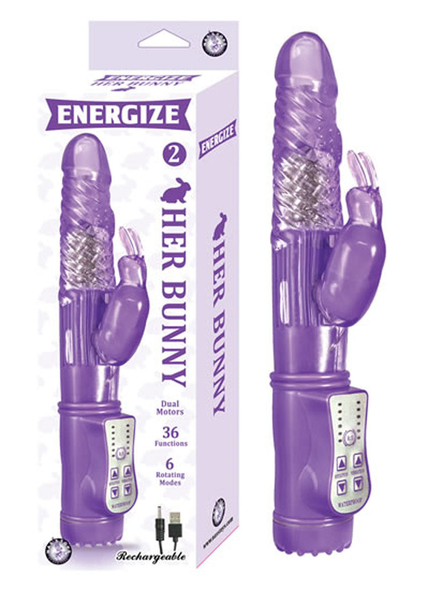 Nasstoys Energize Her Bunny 2 - Purple Purple