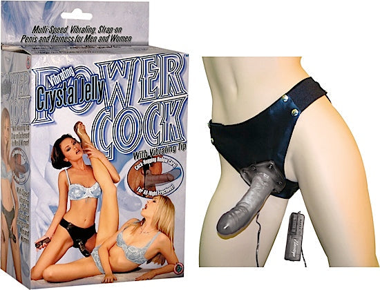 Nasstoys' Vibrating Crystal Jelly Power Cock Strap-On